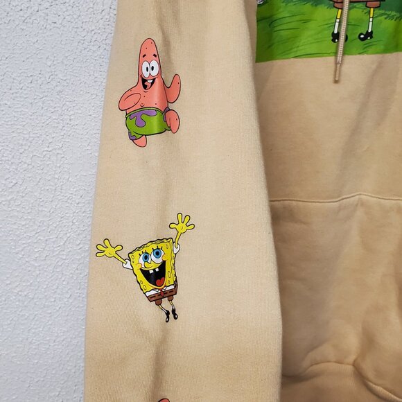 Men's Hoodie Nickelodeon SpongeBob SquarePants Long Sleeve Size Medium - Picture 3 of 7